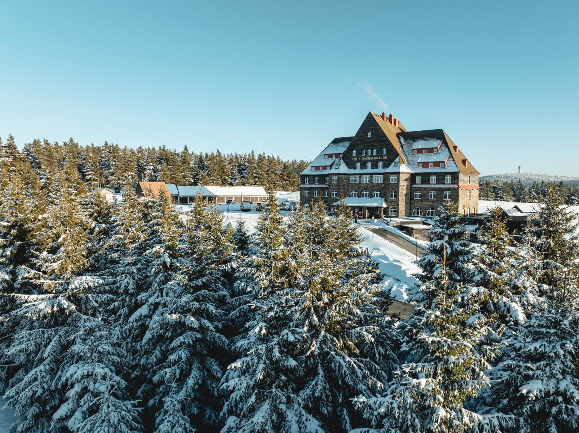 Naturhotel Sachsenbaude Oberwiesenthal Bagian luar foto